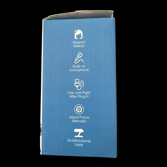 NIB Itshiny 2K Full HD Webcam C6 Built-In Microphone Windows Mac OS X Compatible - Picture 4 of 5